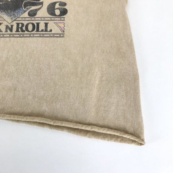 Fifth Sun Festival Tour 1976 Tee Juniors Medium Cropped Crew Neck Raw Hem Cotton - Picture 4 of 9